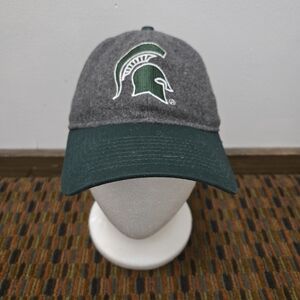 New Era Michigan State Spartans 9Twenty Strapback Hat Gray Green MSU Cap